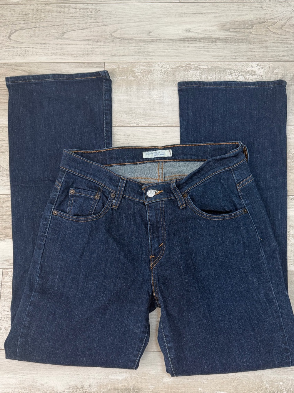 Levi's 529 Curvy Bootcut Jeans Dark Wash Denim Size 10